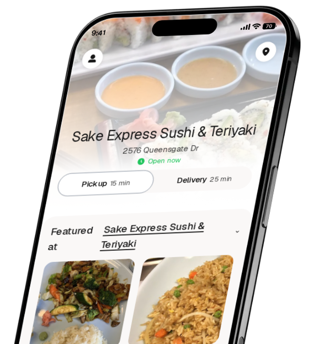 Sake Express Sushi & Teriyaki app preview