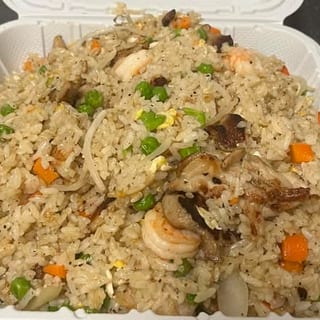 Fried Rice Chicken, Shrimp and Beef